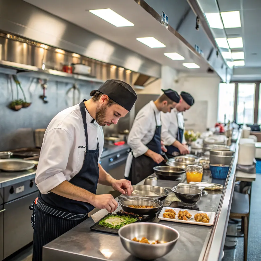 MORLANIX culinary team in a professional kitchen